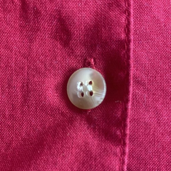 Bobbie Brooks Maroon Blouse Top Size Large 12/14 Jungle Animals EUC - Picture 8 of 10